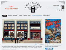 Tablet Screenshot of kensandersbooks.com